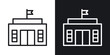 © ramsey - City hall building icon vector pictogram. UI. EPS10. - Vector