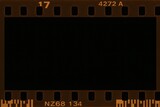 Old vintage film strip. Retro decor. Old film background.	