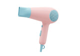 Isolated Pink and Blue Hair Dryer