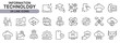 © Alex - Information Technology line icons set with IT, Cybersecurity, Artificial Intelligence, Computing, Big Data, Cloud, Analytics and more. Editable Stroke