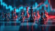 © Maryna - Strategic business competition visualized on chessboard with financial graphs. Business, market, financial, investment, trade, planning, decision, performance, economy, intelligence, risk, chess