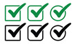 © Bar - Collection of checkbox icon vector isolated on white background
