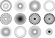 © Niranjon - Collection of twelve circular dot pattern designs
