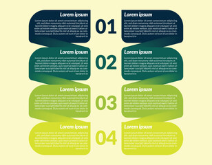 Wall Mural - Green gradient Infographic data analyzing design business template Vector for diagram, label, presentations, workflow layout, banner, flow chart, info graph EPS 10