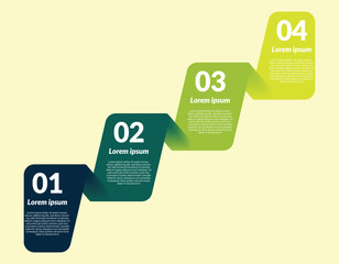 Wall Mural - Green gradient Infographic data analyzing design business template Vector for diagram, label, presentations, workflow layout, banner, flow chart, info graph EPS 10