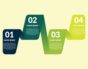 Wall Mural - Green gradient Infographic data analyzing design business template Vector for diagram, label, presentations, workflow layout, banner, flow chart, info graph EPS 10