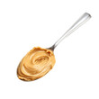 © PD - Delicious spoonful of creamy peanut butter ready for spreading and enjoying at breakfast or snack time