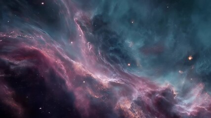 Wall Mural - Colorful galaxy nebula cloud in deep space with glowing stars and cosmic dust, stunning stary night sky of the universe, vibrant astronomy background depicting supernova explosion in the cosmos