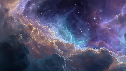 Wall Mural - Breathtaking view of the milky way galaxy with sunrise over planet earth from outer space, vibrant cosmic dust clouds, glowing stars, and stunning astronomical landscape in the vast universe