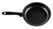© Fadly - Black frying pan, top view.  Handle, cooking, utensil, kitchen,  empty,  black,  round