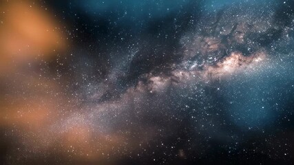 Wall Mural - Expansive view of the cosmos filled with countless twinkling stars, glowing nebula clouds, and distant galaxies in the vast universe, stunning deep space astronomy background for science