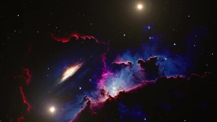 Wall Mural - shining nebula in the universe