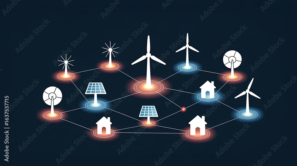 Powering the Future: Conceptual depiction of renewable energy sources ...