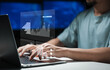 © arneaw - Business data dashboard provide business intelligence analytic for marketing strategy planning snugly with big data set to analyze customer demands and foreseeing business future