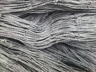 Close-Up of Plastic Rope Weaving Pattern