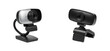 © David - Webcam setup for video conferencing home office product indoor technology trends. Cut out PNG set