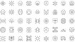 © VectorVista - Collection of outline icons representing various technology and data related concepts and symbols silhouette