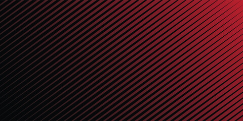 Poster - Abstract red and black diagonal stripes background, creating a bold, modern, and dynamic design perfect for digital, tech.