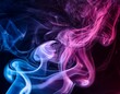 © Bonita - abstract colorful smoke swirls in pink and blue