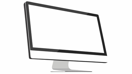 Modern Minimalist Computer Monitor with Sleek Design and Stand.