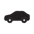 © Tania - Simple Black Silhouette Car Icon: Minimalist Transportation Graphic Design Element