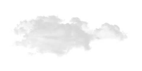 Wall Mural - Isolated light gray cloud shape against a solid black background in a simple graphic image