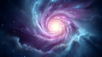 Wall Mural - A swirling galaxy of vibrant colors and intricate patterns.