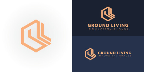 Wall Mural - the modern logo for a real estate and construction company features a clean, geometric design. it co
