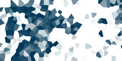 Aufkleber - Abstract geometric mosaic in shades of blue and gray creating a unique artistic pattern for digital designs and visual backgrounds