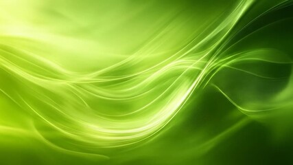 Wall Mural - green abstract wave background. (1)