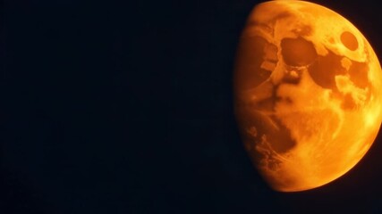 Wall Mural - a photograph of a full moon shining through clouds in the night sky