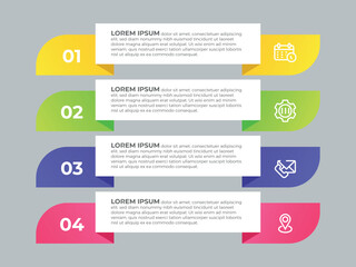 Wall Mural - modern vector flat illustration. line infographic numbers template with five elements, icons. timeli