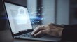 © AFsana - Hands type on a laptop with a padlock symbol, representing cybersecurity, data protection, and online privacy, ensuring secure access and preventing identity theft