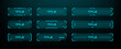 © hiten666 - Futuristic hud vector graphics elements set. Sci fi game ui frame concept for digital display and virtual reality interface.