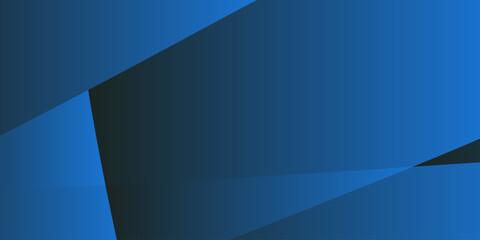 Wall Mural - dynamic abstract background with geometric blue and dark blue shapes and gradients, perfect for mode