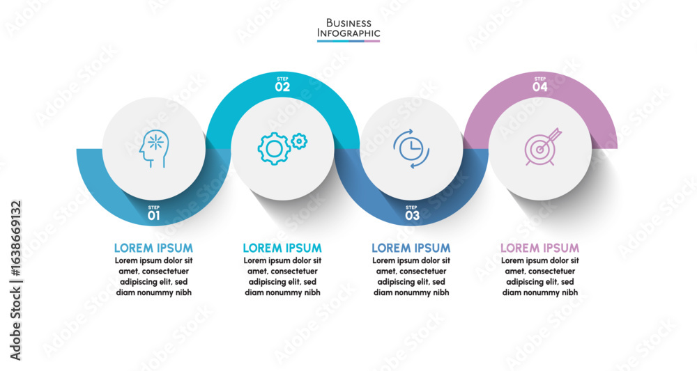 Visualization Timeline Inforgraphic Business data visualization. timeline infographic icons designed for ...