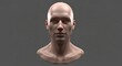 © Rian - Serene digital rendering of a bald male head and neck, showcasing realistic skin texture and subtle lighting.