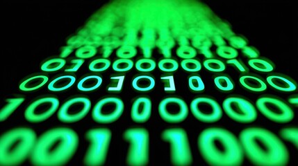 experience the pulse of technology with this dynamic binary code background that captures the essenc
