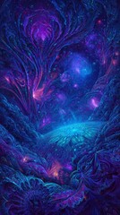 Wall Mural - Abstract Cosmic Digital Art