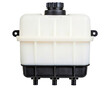 © tnihousestudio - Automotive engine coolant expansion tank reservoir with cap on a transparent background