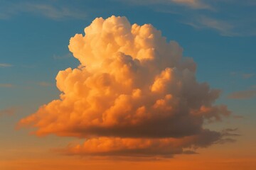 Wall Mural - A Spectacular Cloud Formation Over a Tranquil Sea
