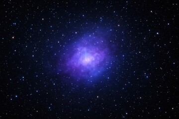 Wall Mural - A swirling nebula illuminated by distant light in the vast expanse of space