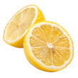 © GFX_Shahed_Pro - Freshly cut lemon halves isolated on transparent background