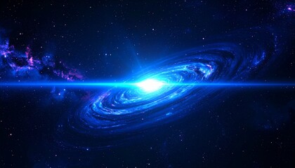 Abstract cosmic galaxy with stars in deep space