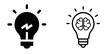 © Raisul54 - Innovation Icon with Lightbulb and Gear Symbol Representing Creativity and New Ideas