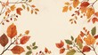 © DigitalDruid - Charming autumn-themed flat style background