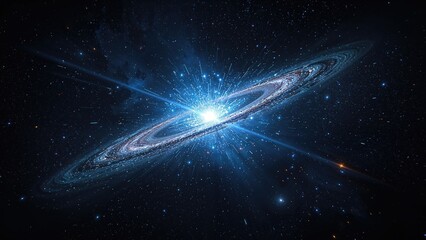 Wall Mural - traveling through space at light speed. image components provided by a space agency.