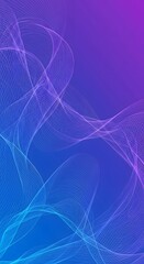 Poster - Abstract background with flowing, interwoven lines in shades of blue and purple, creating a dynamic and modern design.
