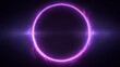 © Erni - A vibrant glowing purple circle with electrical crackles on a black background