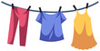 © Daksina Capital - clothesline vector icon